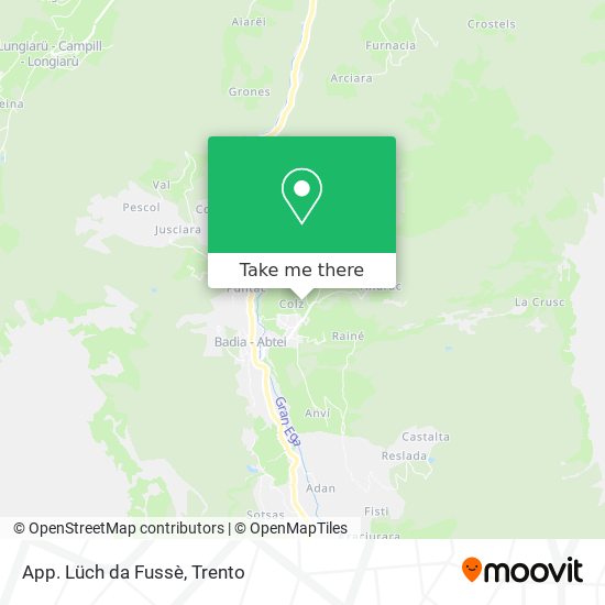 App. Lüch da Fussè map
