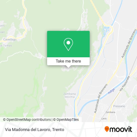 Via Madonna del Lavoro map
