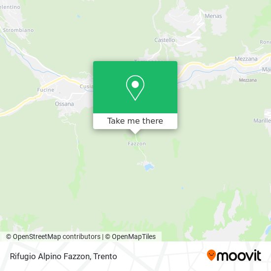 Rifugio Alpino Fazzon map
