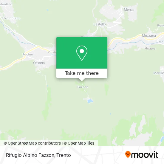 Alpine Refuge Fazzon map