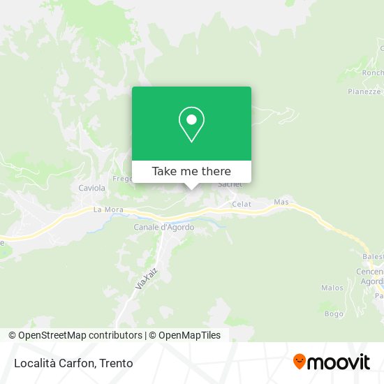Località Carfon map