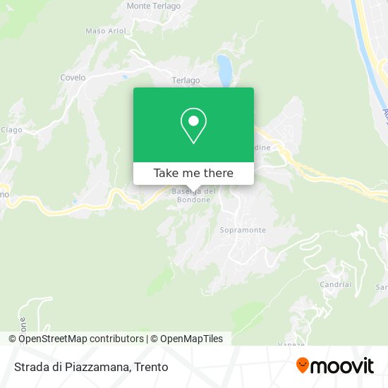 Strada di Piazzamana map