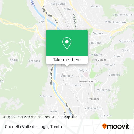 Cru della Valle dei Laghi map