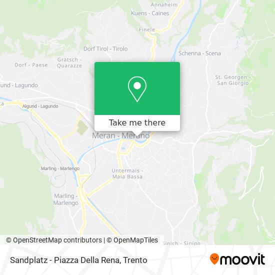 Sandplatz - Piazza Della Rena map