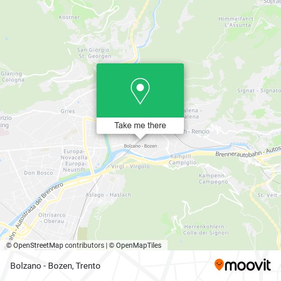 Bolzano - Bozen map
