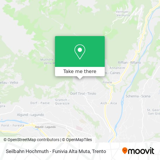 Seilbahn Hochmuth - Funivia Alta Muta map