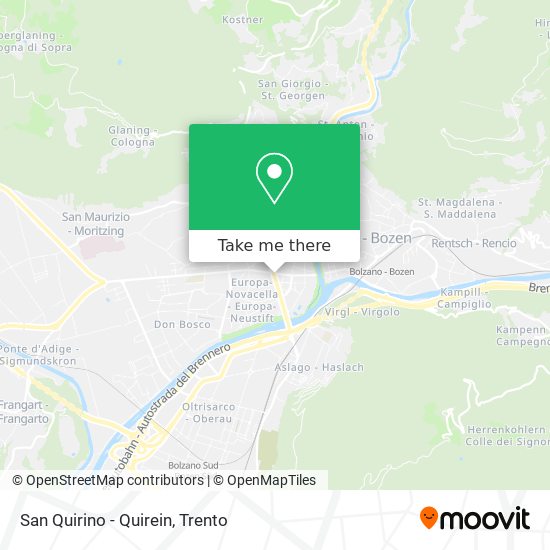 San Quirino - Quirein map