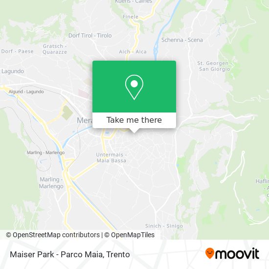 Maiser Park - Parco Maia map