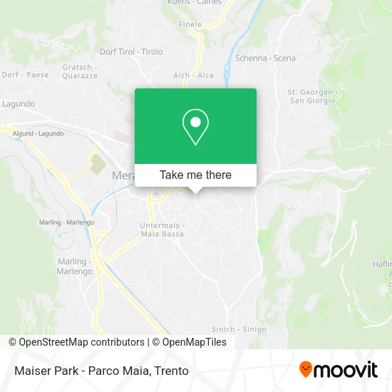 Maiser Park - Parco Maia map
