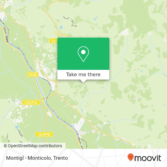 Montigl - Monticolo map