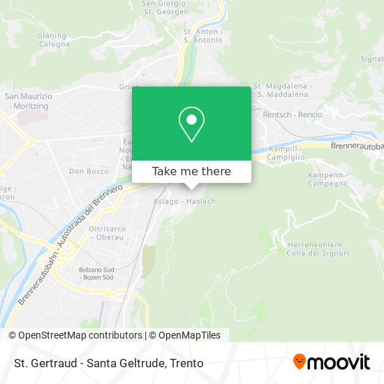 St. Gertraud - Santa Geltrude map