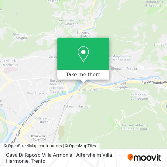 Casa Di Riposo Villa Armonia - Altersheim Villa Harmonie map