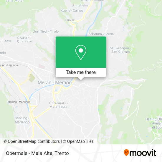 Obermais - Maia Alta map