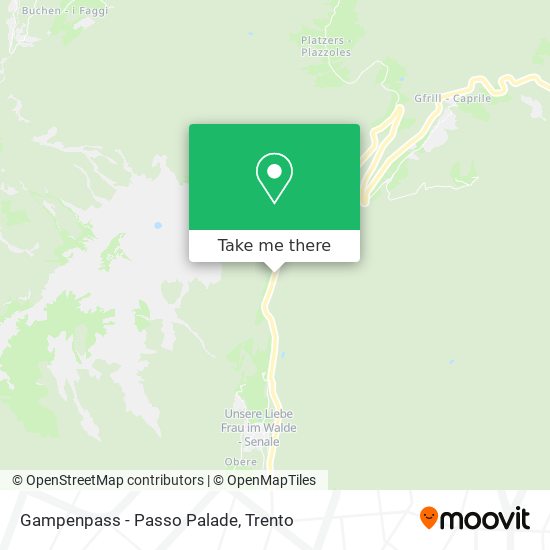 Gampenpass - Passo Palade map