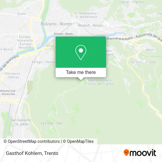 Gasthof Kohlern map