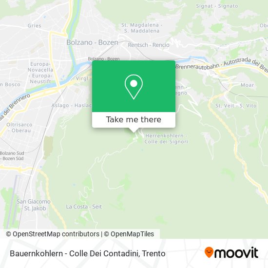 Bauernkohlern - Colle Dei Contadini map
