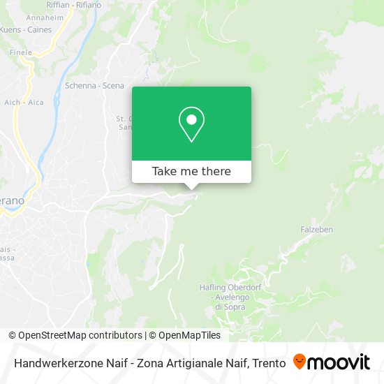 Handwerkerzone Naif - Zona Artigianale Naif map