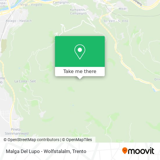 Malga Del Lupo - Wolfstalalm map