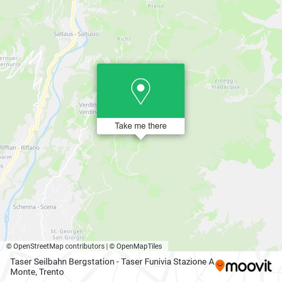 Taser Seilbahn Bergstation - Taser Funivia Stazione A Monte map