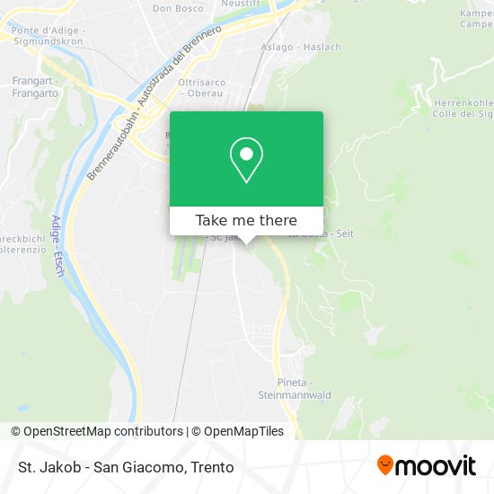 St. Jakob - San Giacomo map