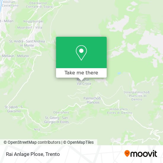 Rai Anlage Plose map