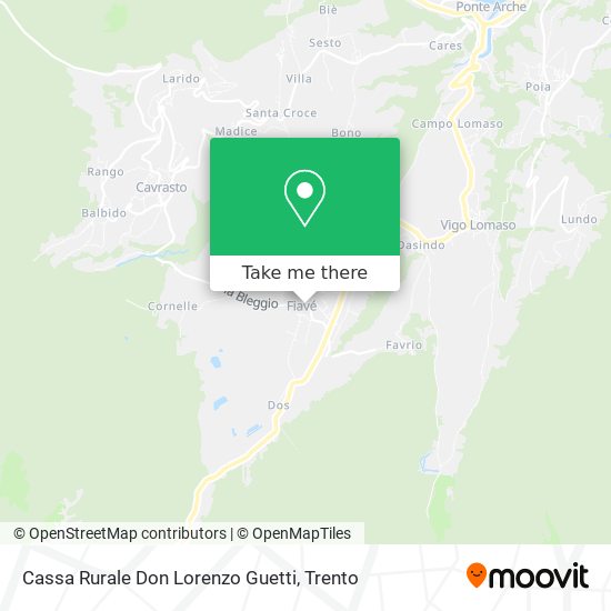 Cassa Rurale Don Lorenzo Guetti map
