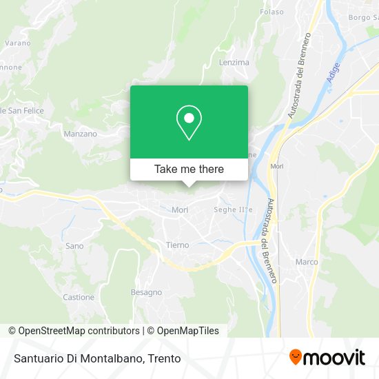 Santuario Di Montalbano map