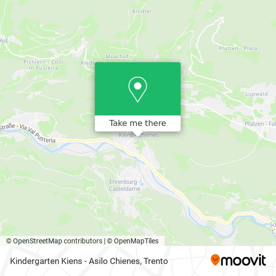 Kindergarten Kiens - Asilo Chienes map