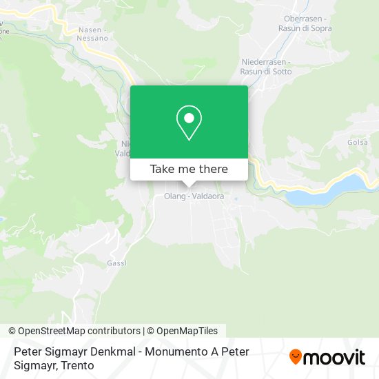Peter Sigmayr Denkmal - Monumento A Peter Sigmayr map