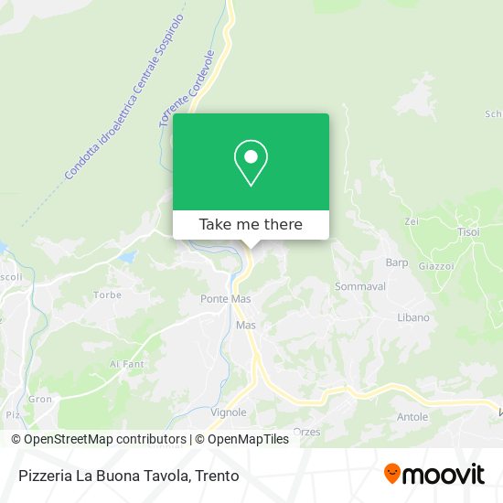 Pizzeria La Buona Tavola map