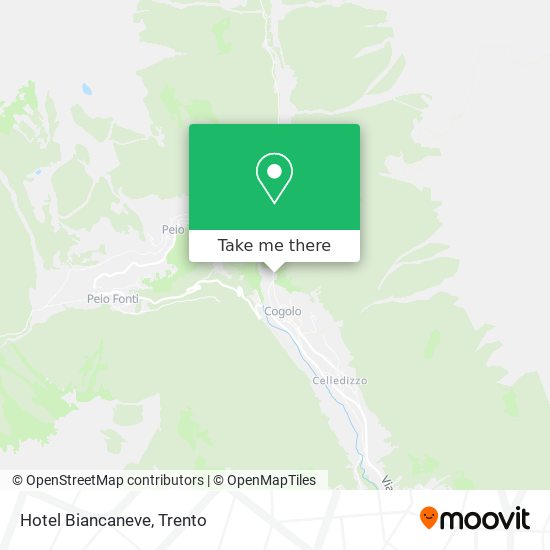 Hotel Biancaneve map