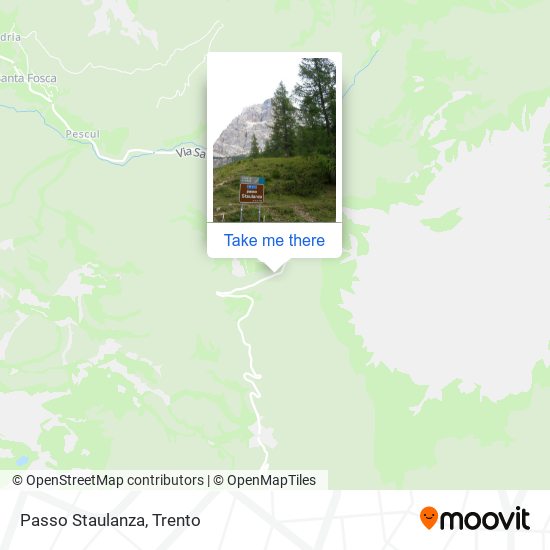 Passo Staulanza map
