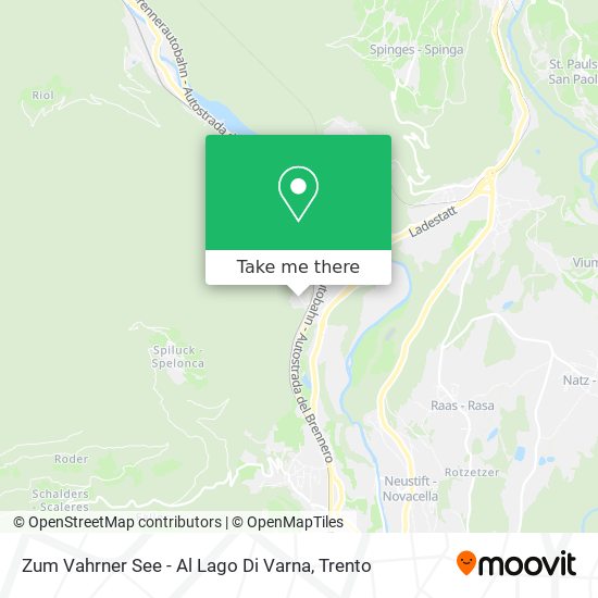 Zum Vahrner See - Al Lago Di Varna map
