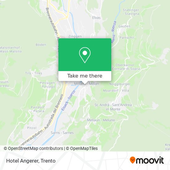 Hotel Angerer map