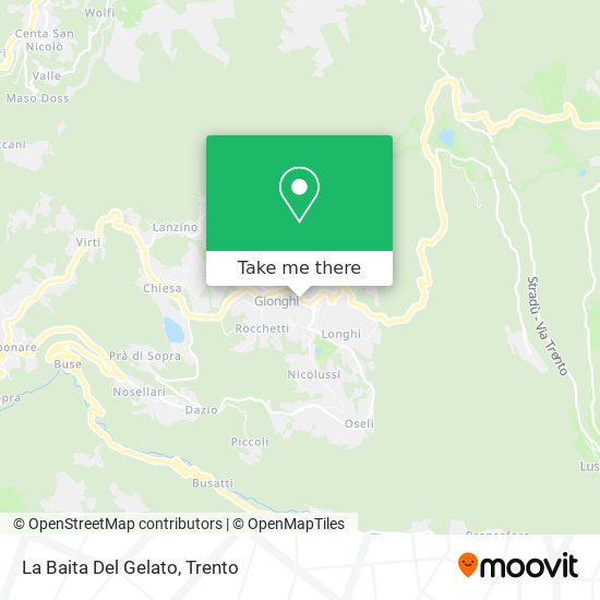 La Baita Del Gelato map