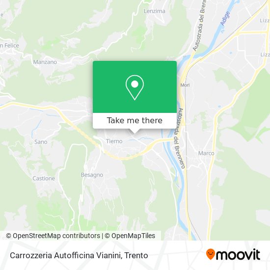 Carrozzeria Autofficina Vianini map