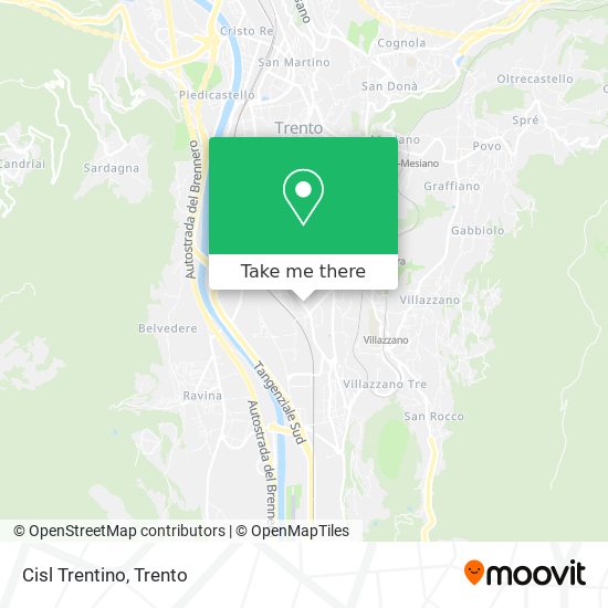 Cisl Trentino map