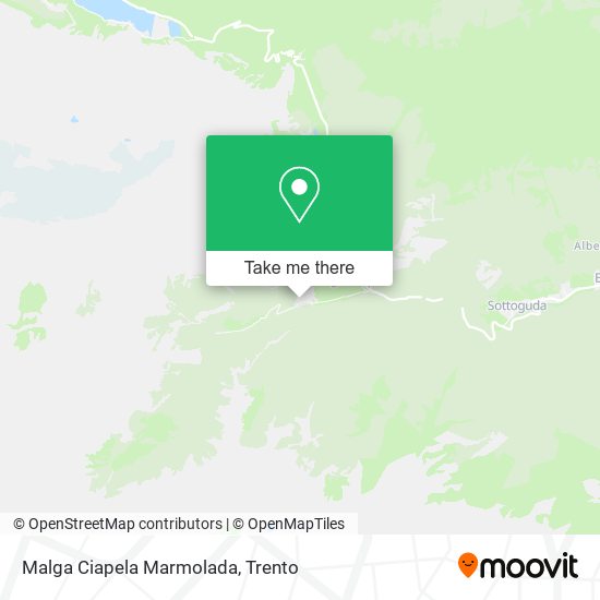 Malga Ciapela Marmolada map