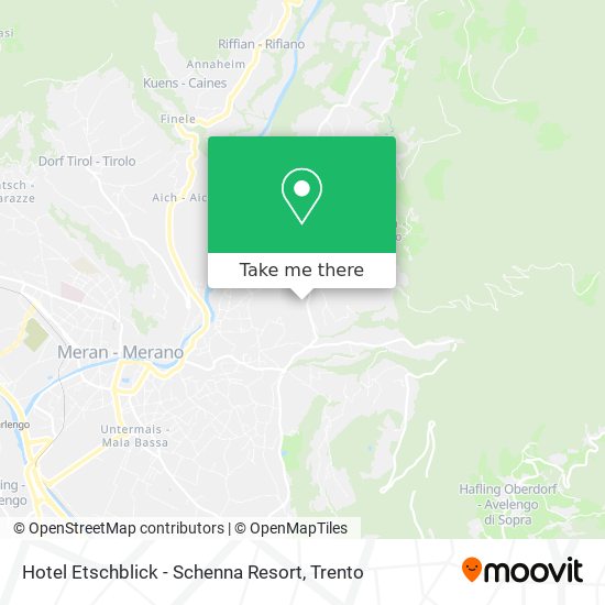 Hotel Etschblick - Schenna Resort map