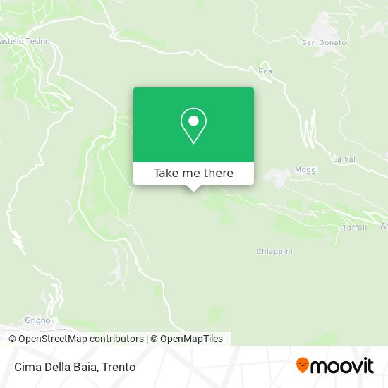 Cima Della Baia map