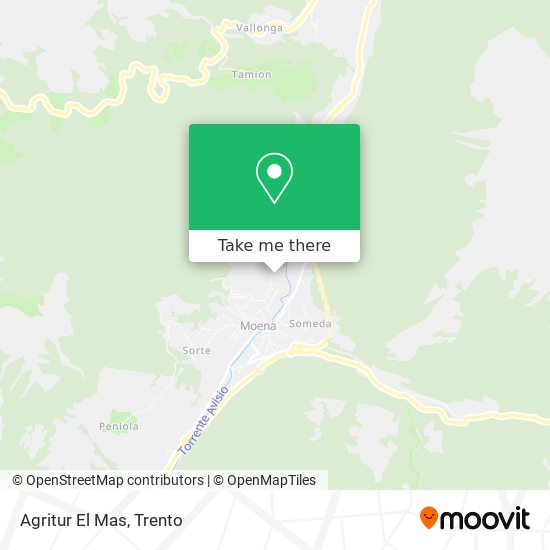 Agritur El Mas map