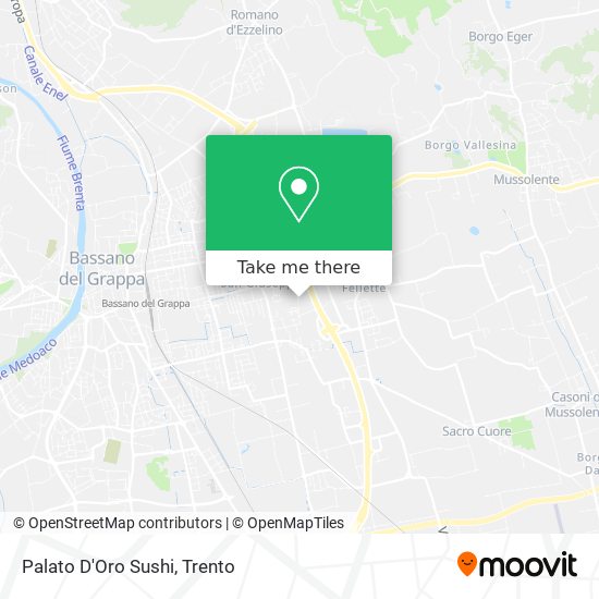 Palato D'Oro Sushi map