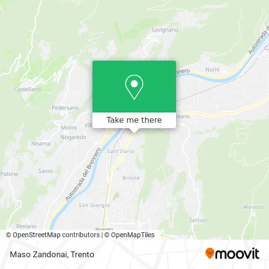 Maso Zandonai map