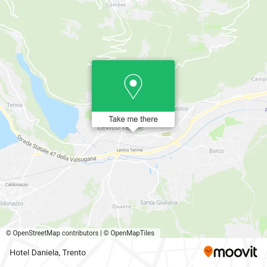 Hotel Daniela map