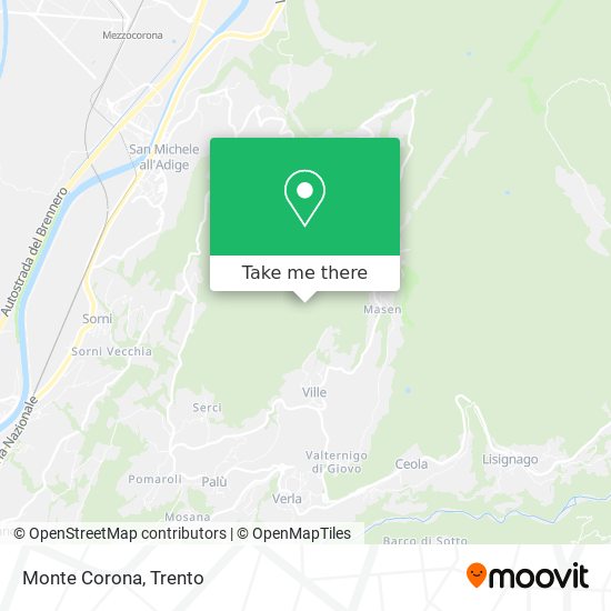 Monte Corona map