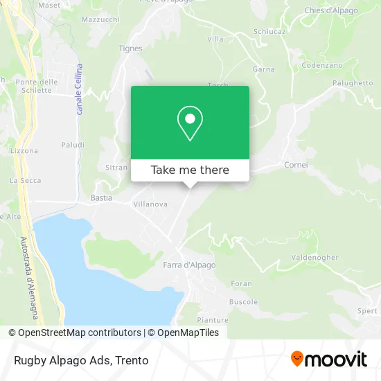 Rugby Alpago Association map