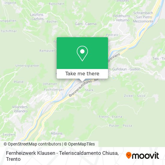Fernheizwerk Klausen - Teleriscaldamento Chiusa map