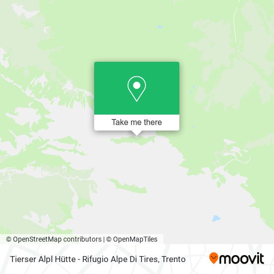 Tierser Alpl Hütte - Rifugio Alpe Di Tires map