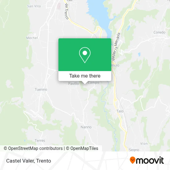 Castel Valer map