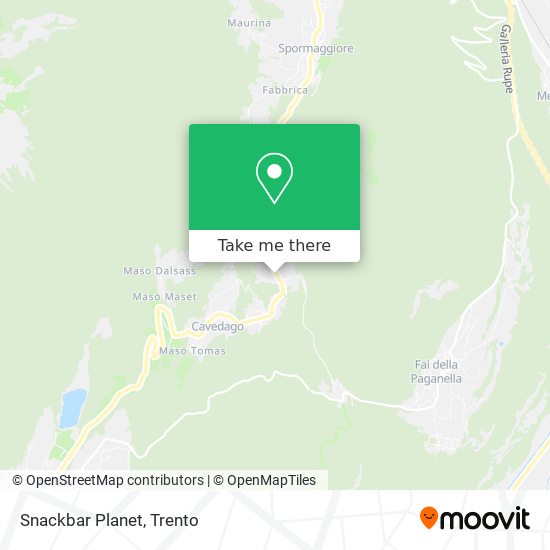 Snackbar Planet map